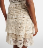Anna Kosturova Florence crochet cotton miniskirt