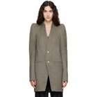 Rick Owens Gray Tower Metro Blazer