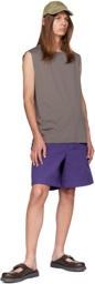 Acne Studios Purple Three-Pocket Shorts