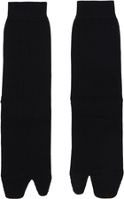 Maison Margiela Black Tabi Socks