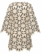 ZIMMERMANN Ottie Cotton Blend Lace Mini Dress