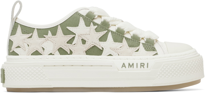 Photo: AMIRI Green Stars Court Low Sneakers