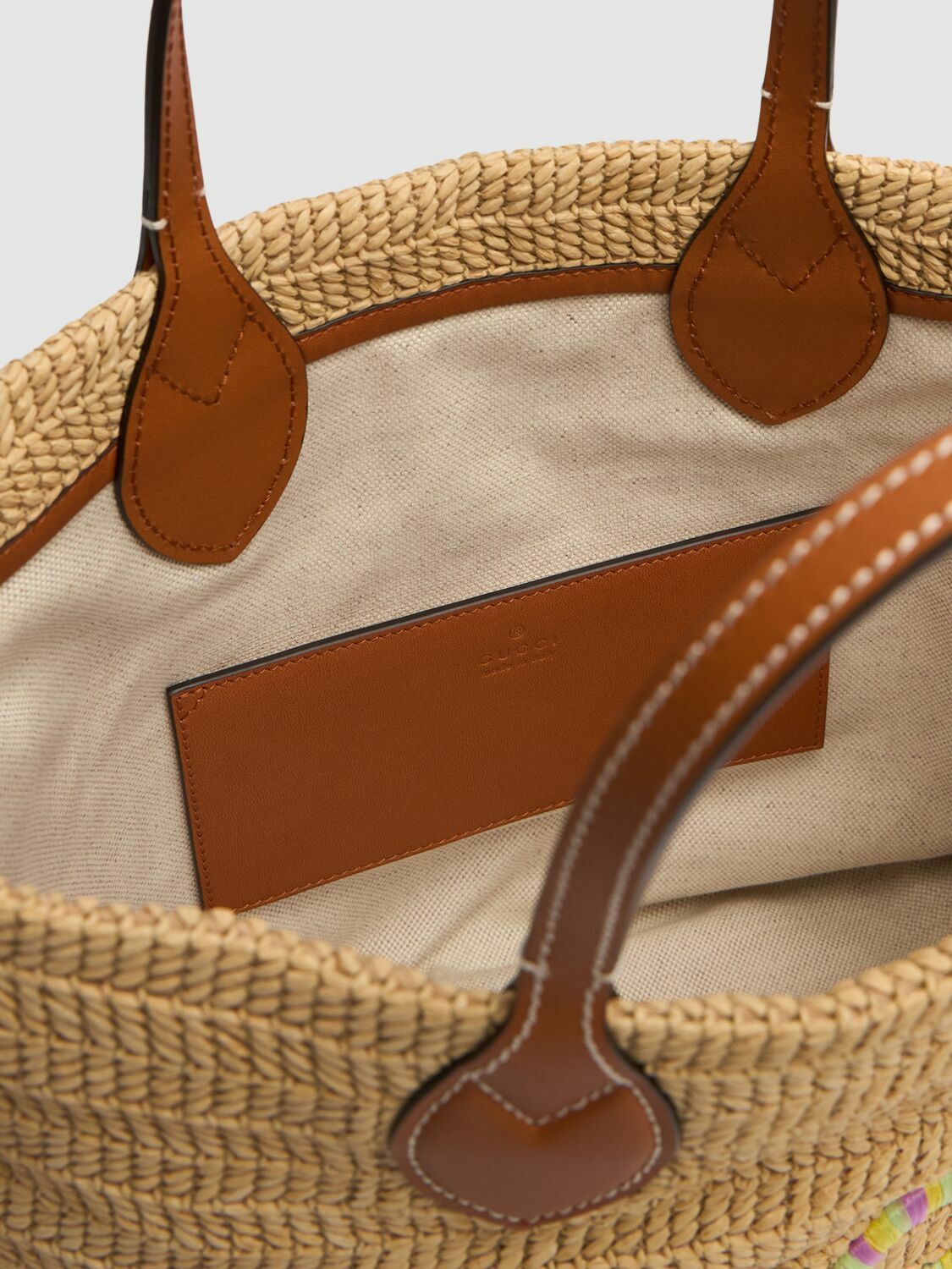 GUCCI Summer Raffia Tote Bag