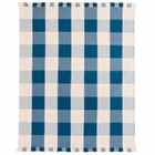 Pendleton Fringed Cotton Throw in Bock Plaid/Indigo 