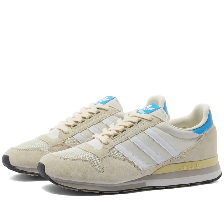 Photo: Adidas Men's ZX 500 Sneakers in Wonder White/Pulse Blue