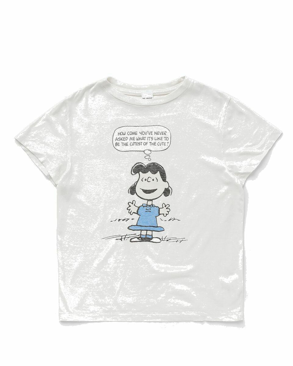 Photo: Re/Done Classic Tee Lucy Cute White - Womens - Shortsleeves