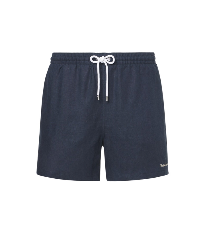 Photo: Ralph Lauren Purple Label Amalfi linen swim trunks