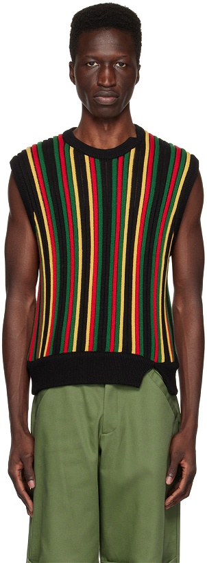 Photo: SPENCER BADU Multicolor Striped Vest