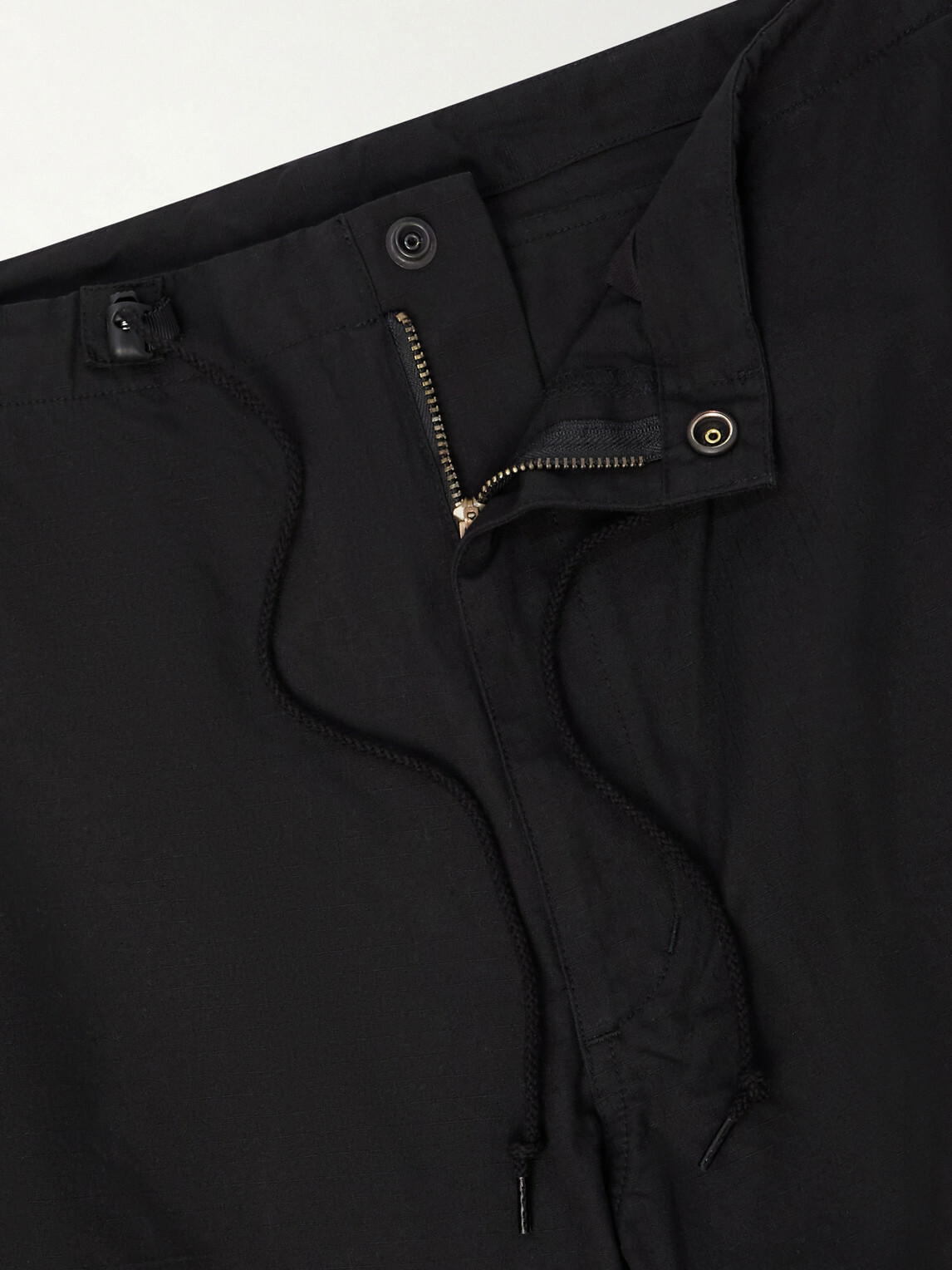 Needles - Field Straight-Leg Cotton-Ripstop Shorts - Black