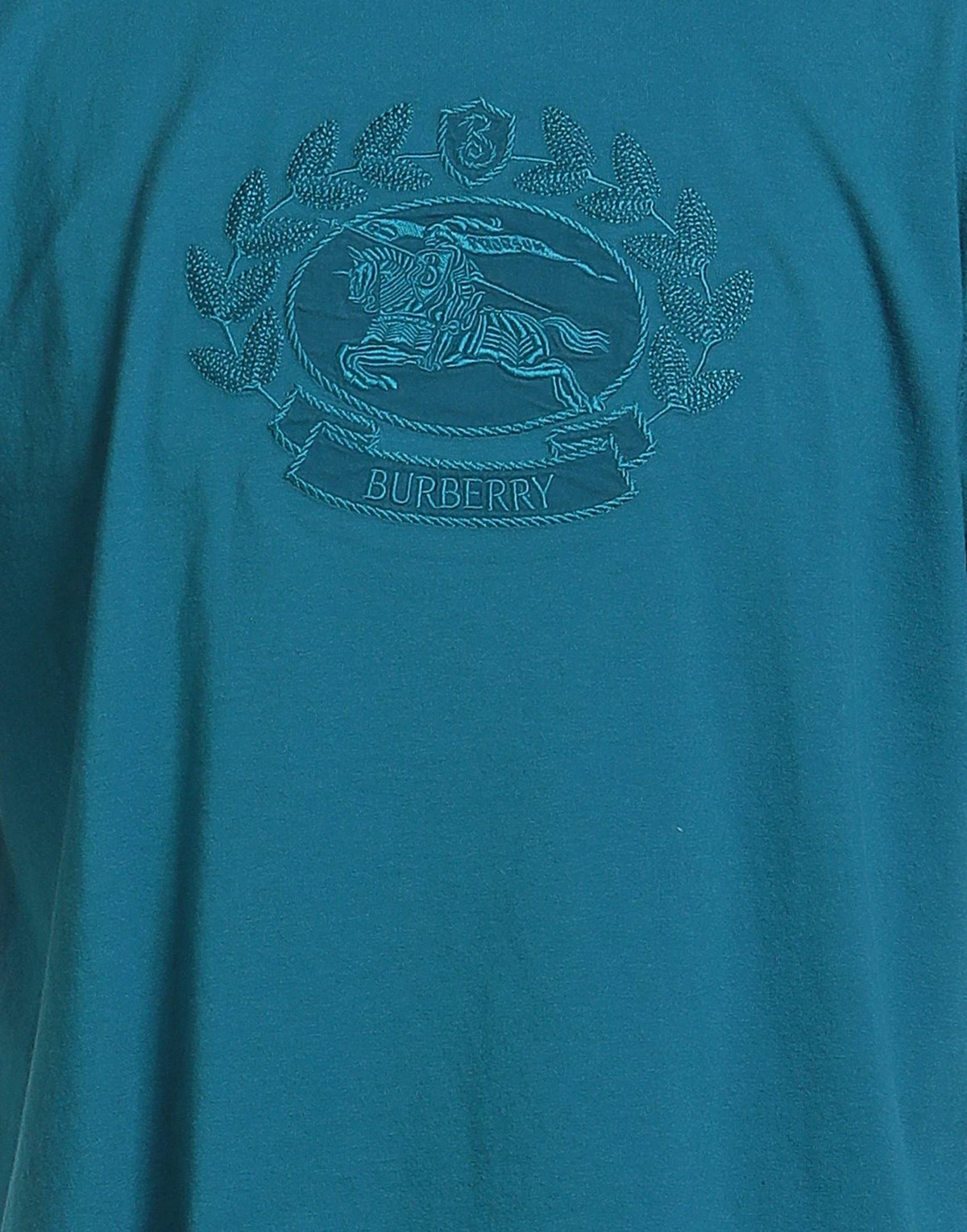 Burberry Mens T-shirt in Deep teal