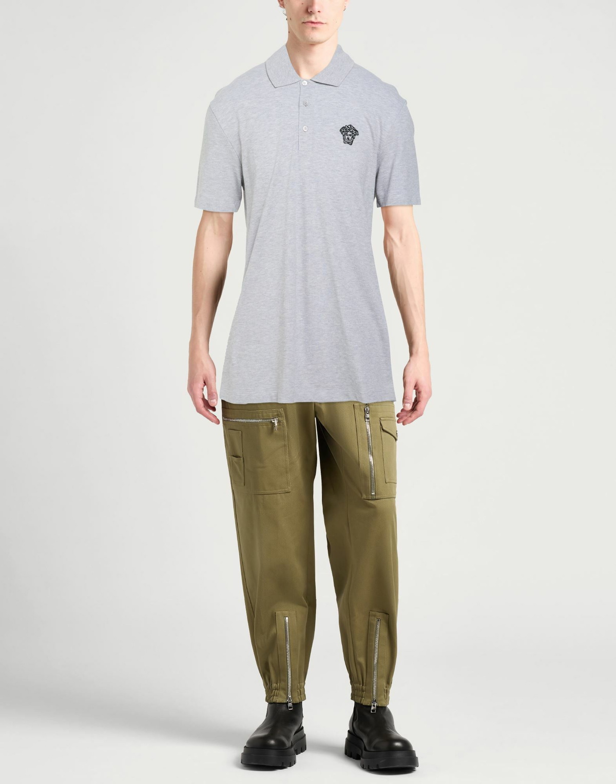 Versace Mens Polo shirt in Grey