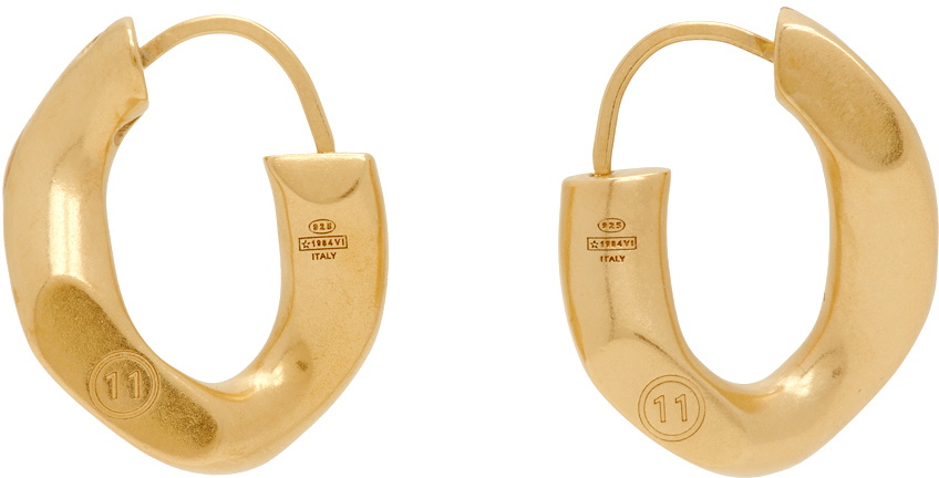 Maison Margiela Gold Silver Earrings