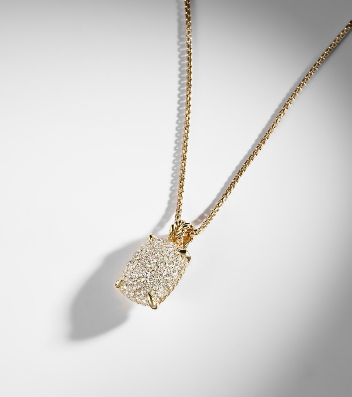 David Yurman Châtelaine® 18kt gold pendant necklace with diamonds