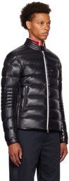 Moncler Black Berriat Biker Down Jacket