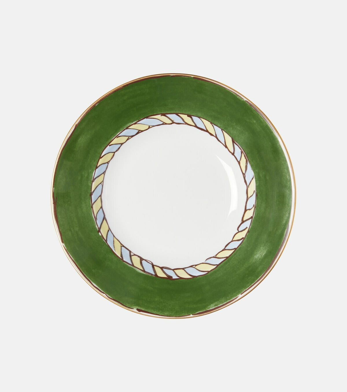 Ginori 1735 Il Viaggio di Nettuno porcelain soup plate by Luke Edward Hall