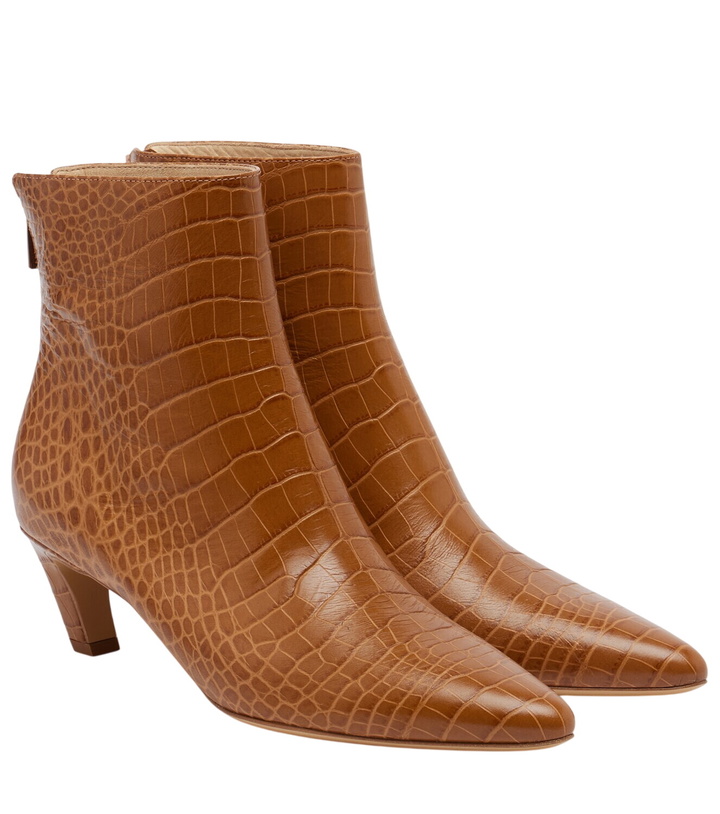 Photo: Gabriela Hearst Clayton croc-effect leather ankle boots