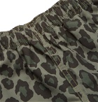Stüssy - Leopard-Print Shell Shorts - Green