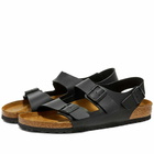 Birkenstock Milano in Black Birko-Flor