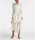 Zimmermann Harmony linen and silk organza shirt dress