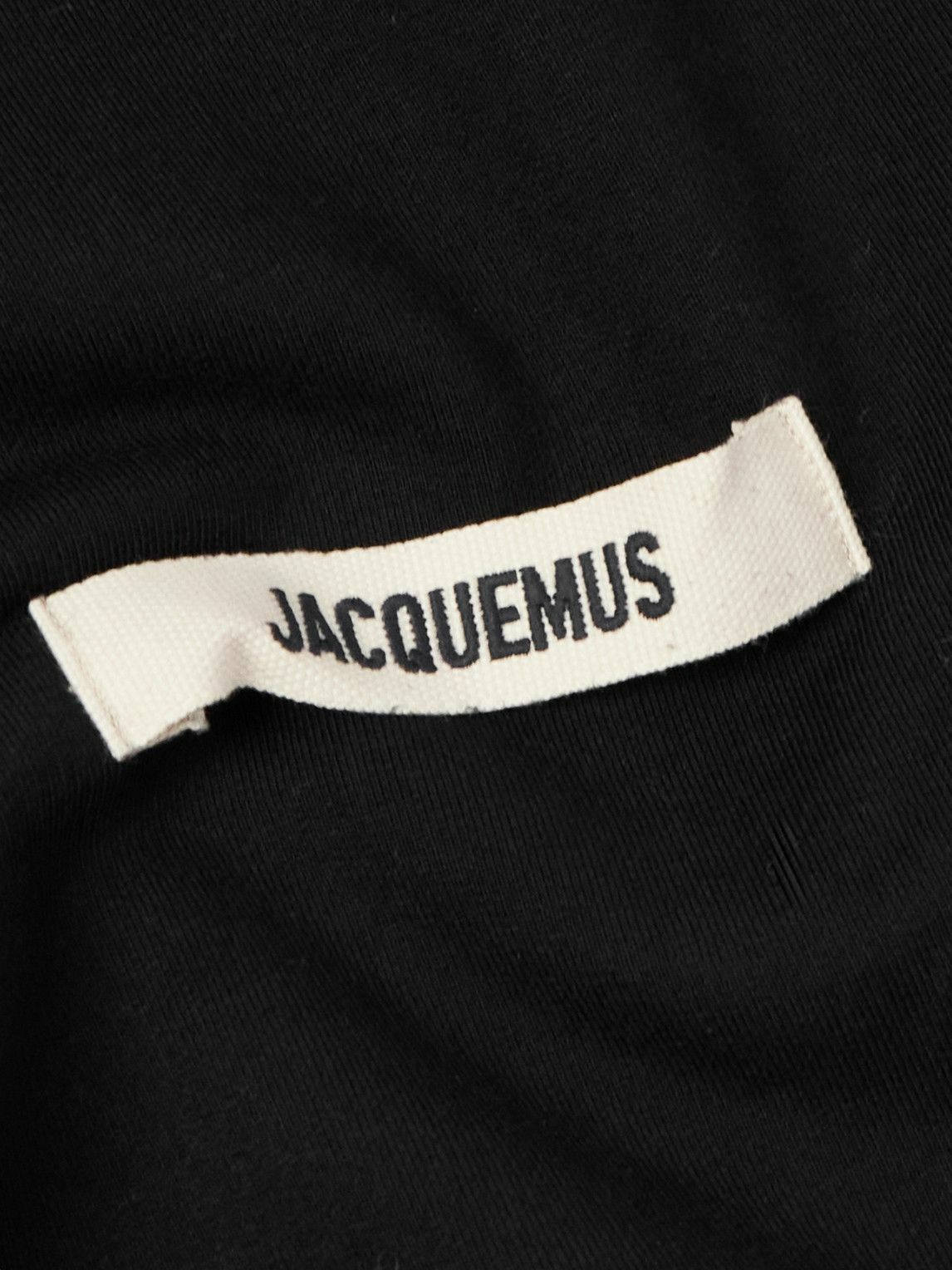 Jacquemus - Logo-Appliquéd Cotton-Jersey Half-Zip Sweatshirt