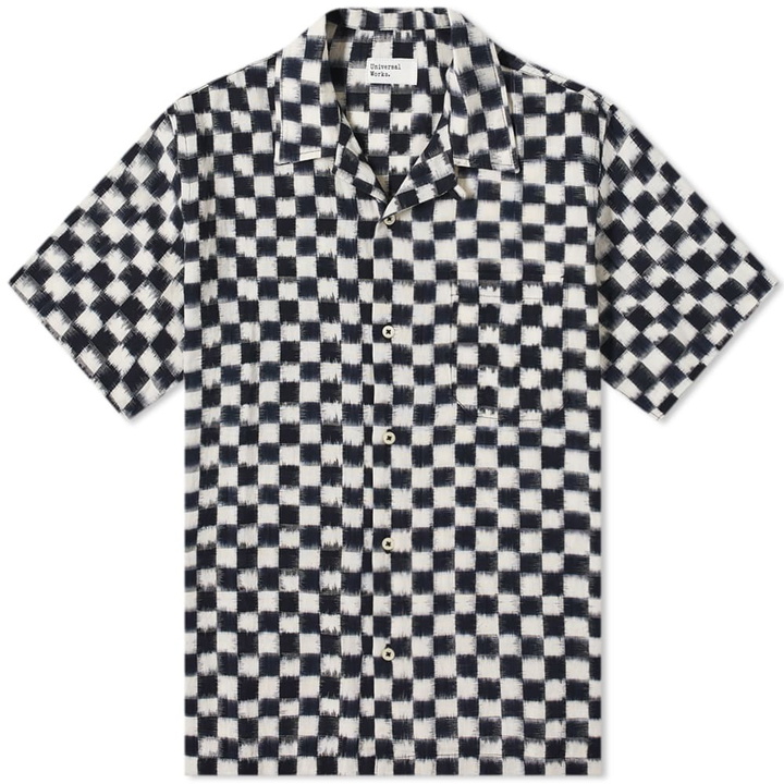 Photo: Universal Works Chequerboard Double Ikat Road Shirt