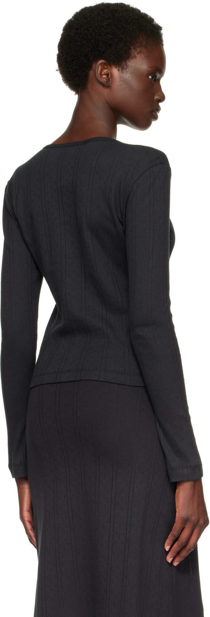Cou Cou Black 'The Cardigan' Cardigan