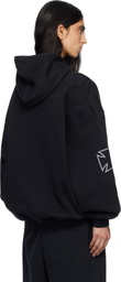 VETEMENTS Black Triple Biker Cross Logo Hoodie