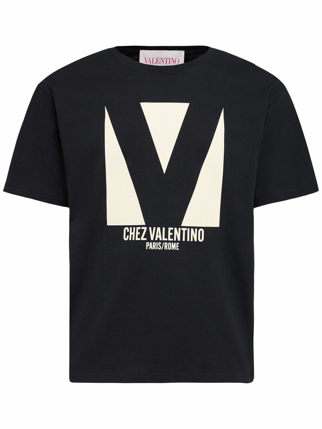 Valentino // White V Logo T-Shirt – VSP Consignment