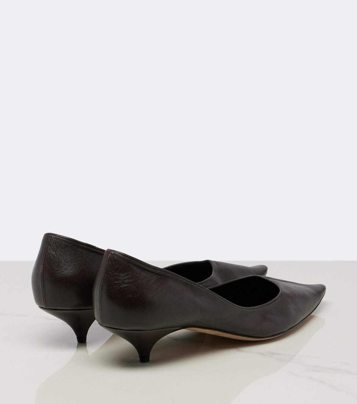 The Row Liisa Three leather pumps