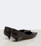 The Row Liisa Three leather pumps