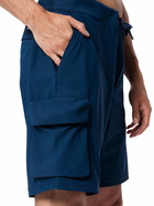 MC2 Saint Barth Navy Blue Technic Fabric Bermuda Shorts Deck