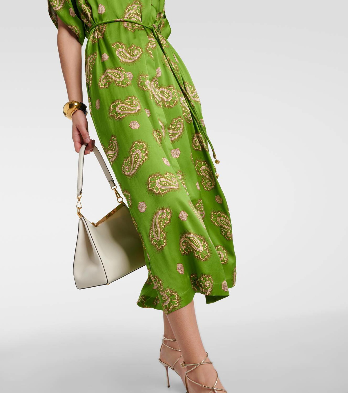 Alémais Dice paisley silk shirt dress ALÉMAIS