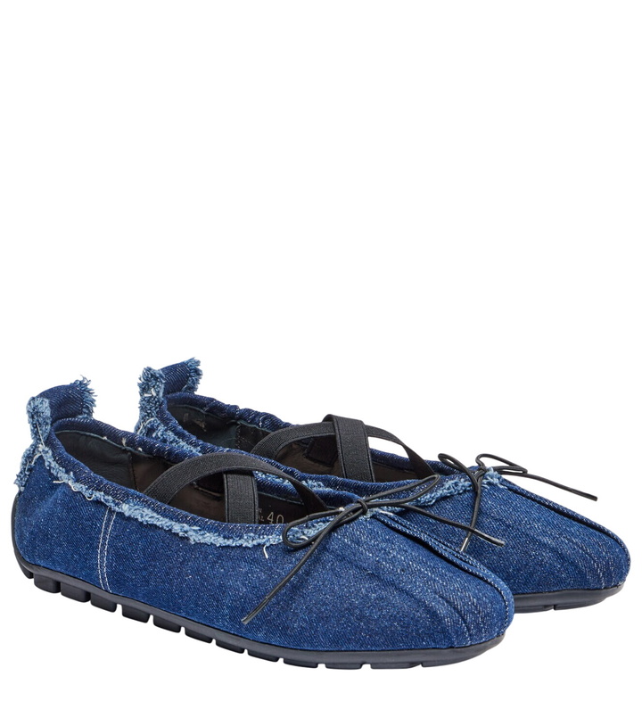 Photo: Simone Rocha Ballerina Grip denim ballet flats