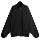 Balenciaga Men's Stretch Poly Tracksuit Jacket in Black
