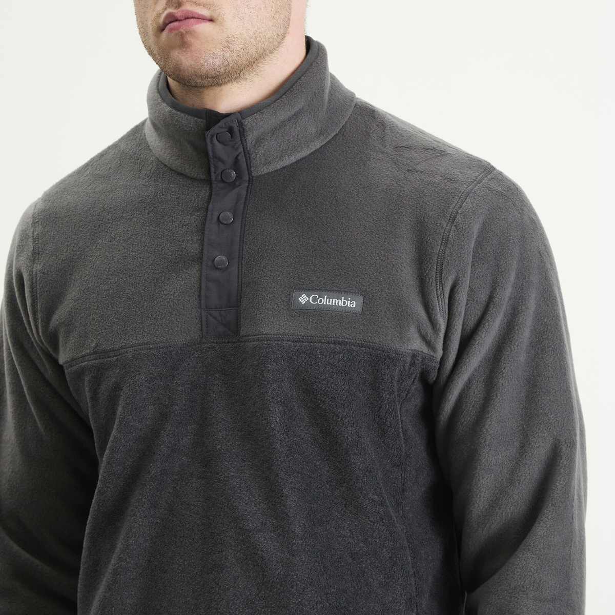 Columbia Men's Steens Mountain™ Half Snap II Fleece in Charcoal Heather/Shark