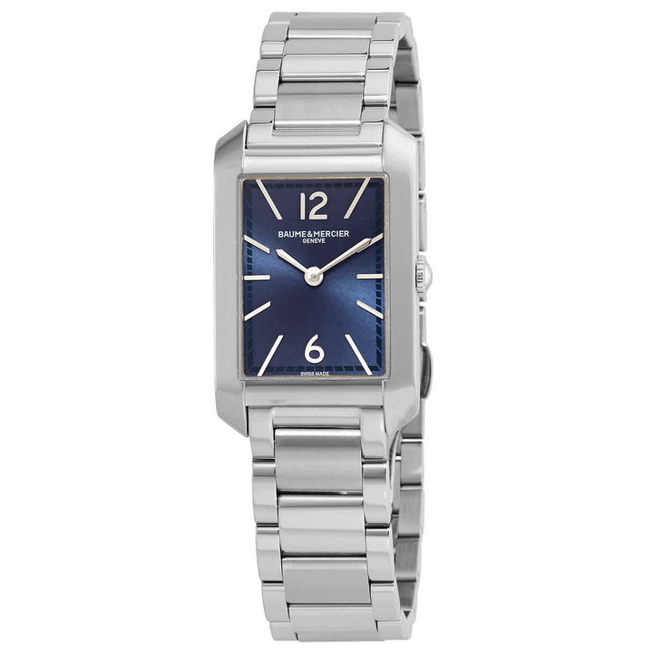Photo: Baume et Mercier Hampton Quartz Blue Dial Ladies Watch 10476