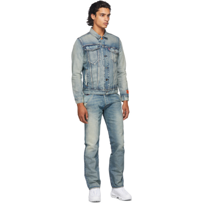 Heron Preston Blue Levis Edition 501 Jeans Heron Preston