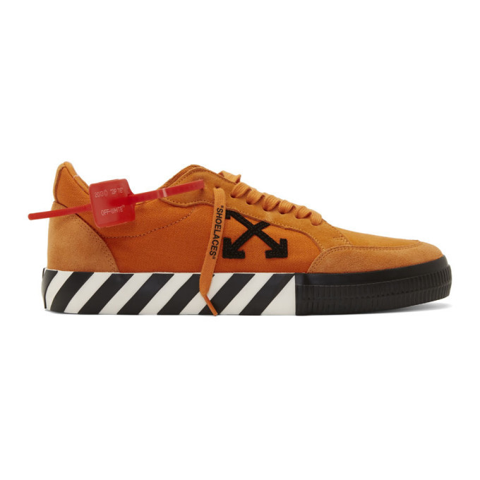 Photo: Off-White Orange Vulcanized Low Sneakers