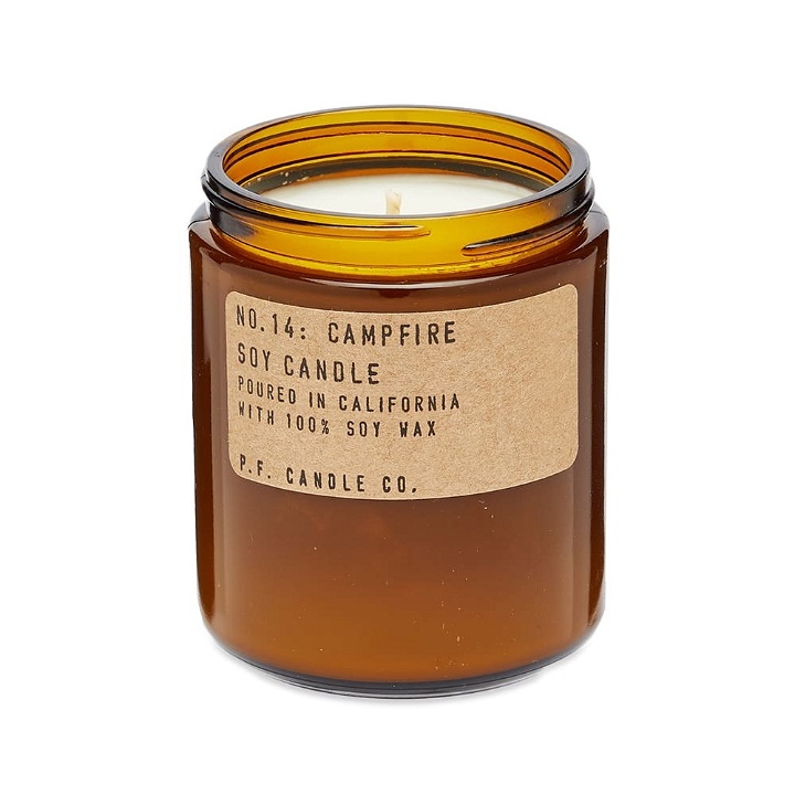 Photo: P.F. Candle Co . No.14 Campfire Soy Candle in 7.2oz