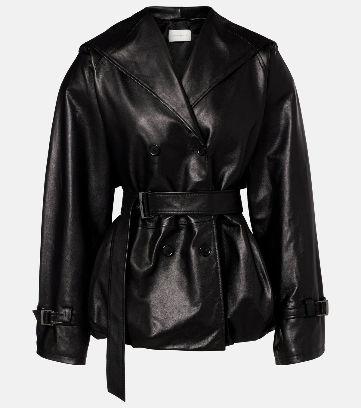 Magda Butrym Hooded leather jacket
