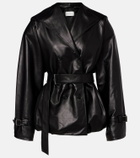 Magda Butrym Hooded leather jacket