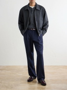 Altea - Wool, Silk and Cashmere-Blend Polo Sweater - Gray