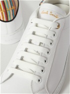 Paul Smith - Beck Artist Stripe Leather Sneakers - White