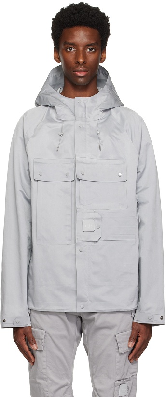Photo: C.P. Company Gray Detachable Patch Jacket