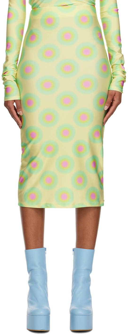 Sportmax Green Gestro Midi Skirt Sportmax