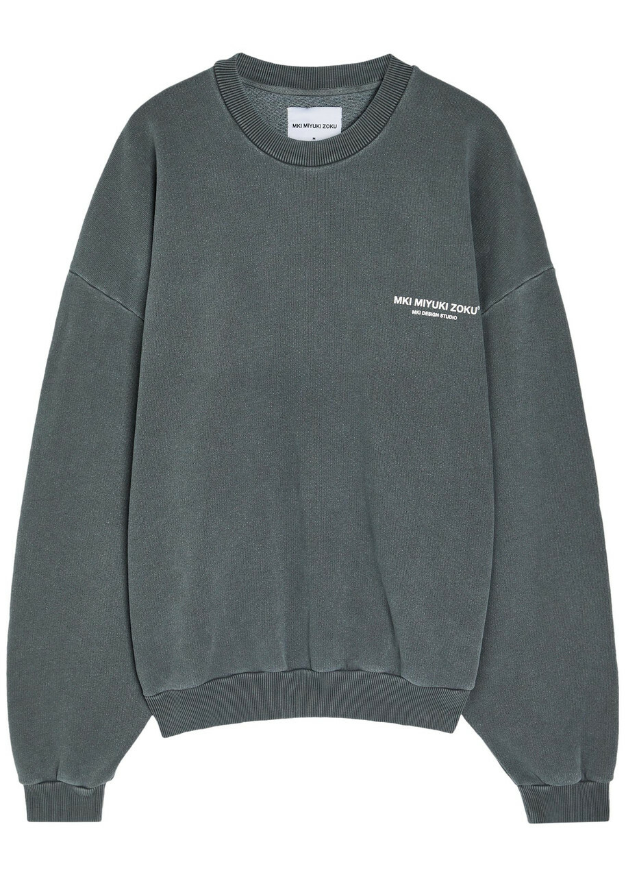Mki Miyuki Zoku Design Studio Logo-print Cotton-blend Sweatshirt Black Other