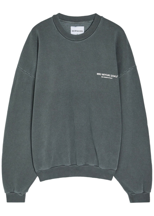 Photo: Mki Miyuki Zoku Design Studio Logo-print Cotton-blend Sweatshirt Black Other