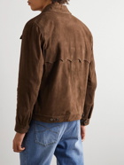 Baracuta - Suede Trucker Jacket - Brown