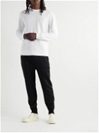 Dunhill - Logo-Embroidered Cotton-Jersey Sweatshirt - Neutrals