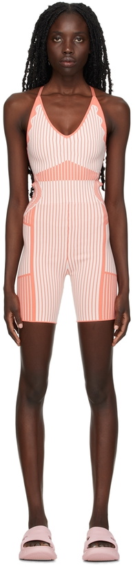 Photo: PH5 Pink & White Eco Jaylin Compression Jumpsuit